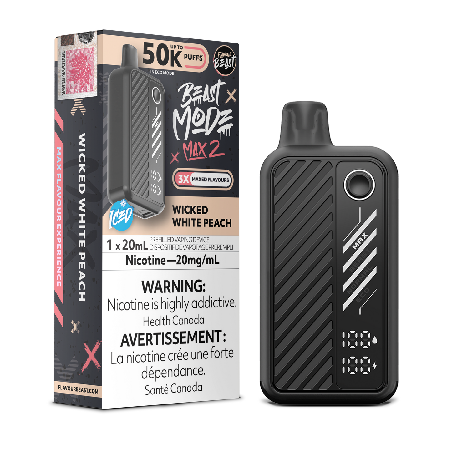 FLAVOUR BEAST BEAST MODE MAX 2 50K DISPOSABLE VAPE (ALBERTA)