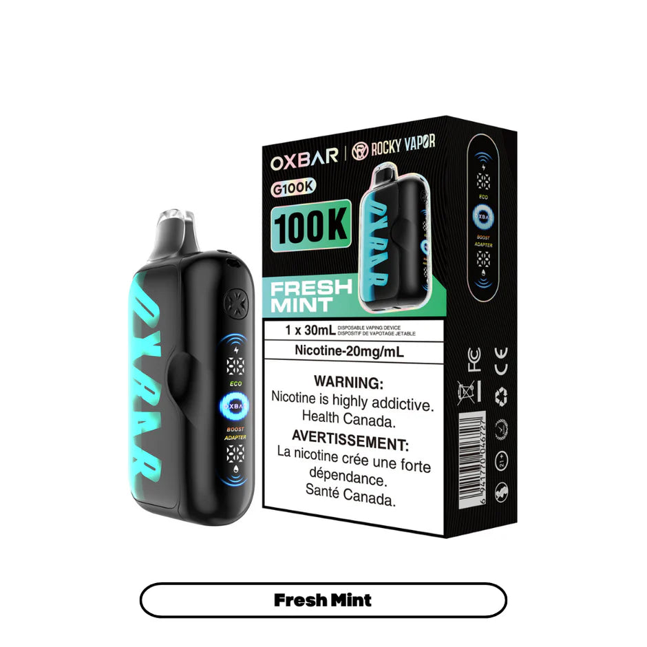 ROCKY VAPOR OXBAR G100K DISPOSABLE VAPE (ALBERTA)