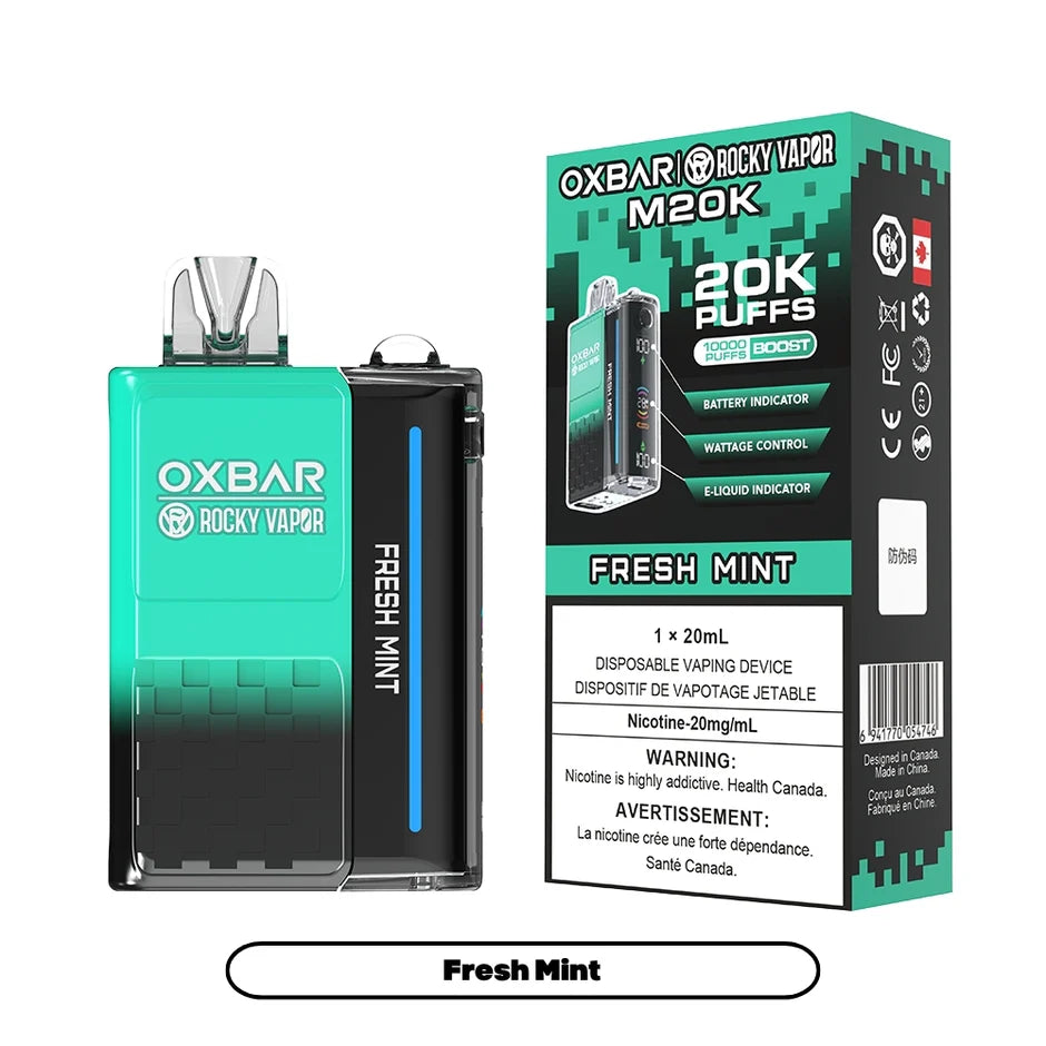 ROCKY VAPOR OXBAR M20K DISPOSABLE VAPE (ALBERTA)