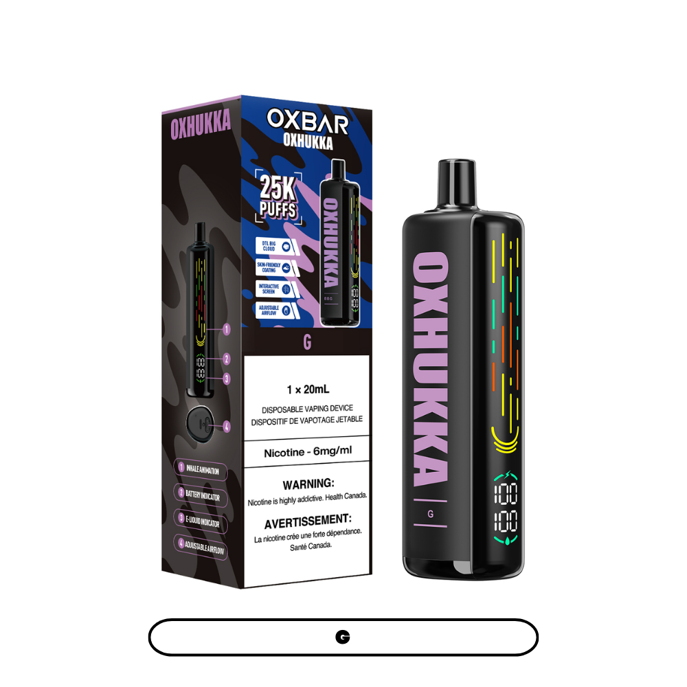 OXBAR OXHUKKA 25K DISPOSABLE VAPE (ALBERTA)