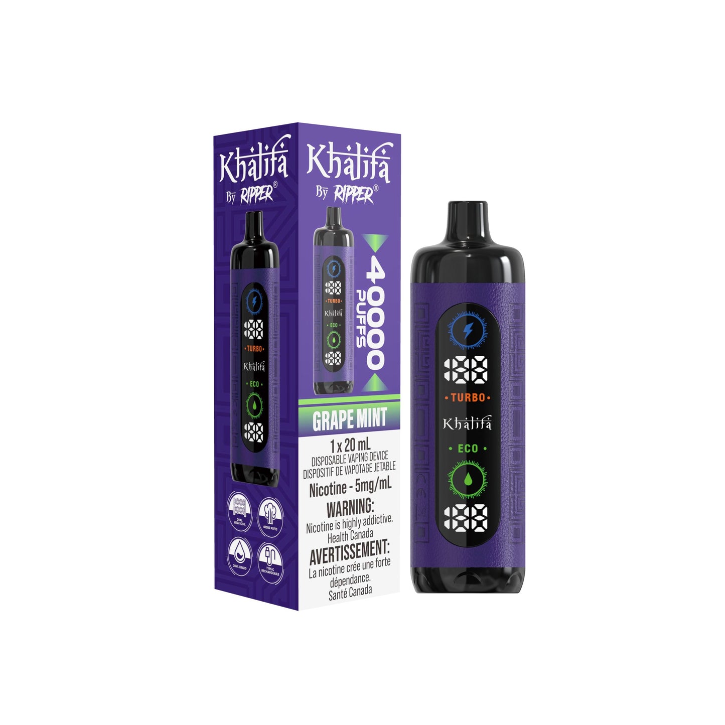 KHALIFA BAR 40K DISPOSABLE VAPE (ALBERTA)