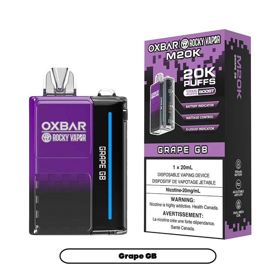 ROCKY VAPOR OXBAR M20K DISPOSABLE VAPE (ALBERTA)