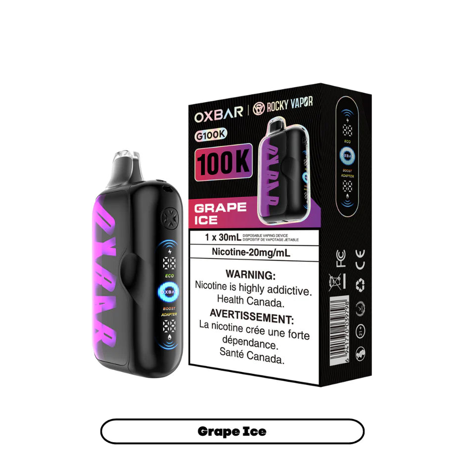 ROCKY VAPOR OXBAR G100K DISPOSABLE VAPE (ALBERTA)