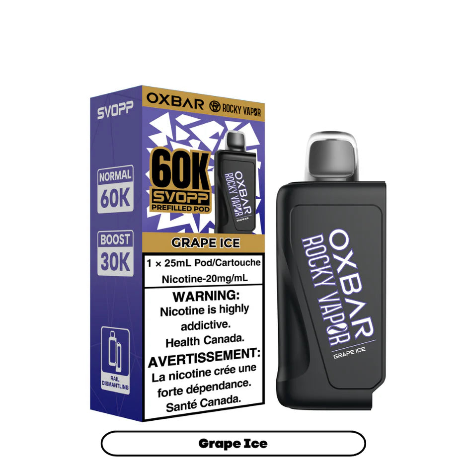 SVOPP ROCKY VAPOR OXBAR 60K POD (ALBERTA)
