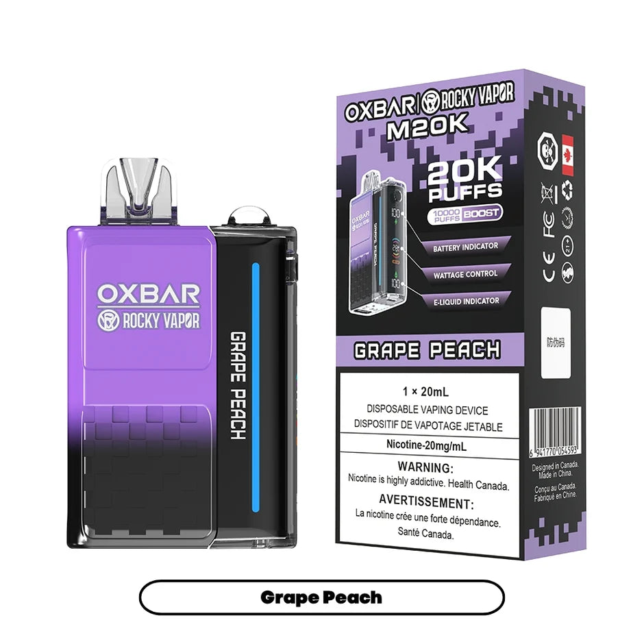 ROCKY VAPOR OXBAR M20K DISPOSABLE VAPE (ALBERTA)