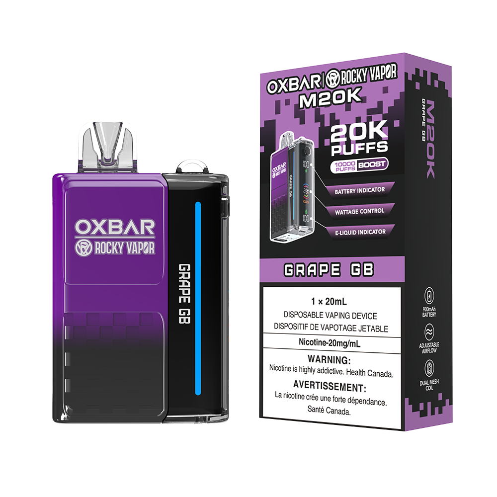 ROCKY VAPOR OXBAR M20K DISPOSABLE VAPE (ALBERTA)