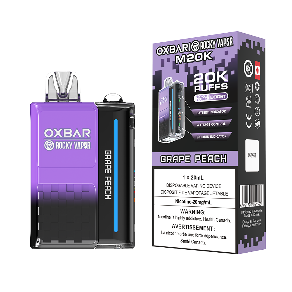 ROCKY VAPOR OXBAR M20K DISPOSABLE VAPE (ALBERTA)