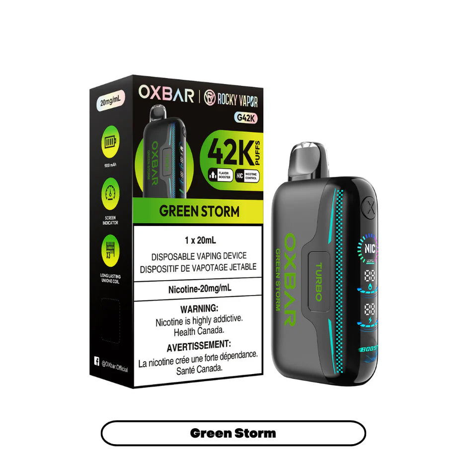 ROCKY VAPOR OXBAR G42K DISPOSABLE VAPE (ALBERTA)