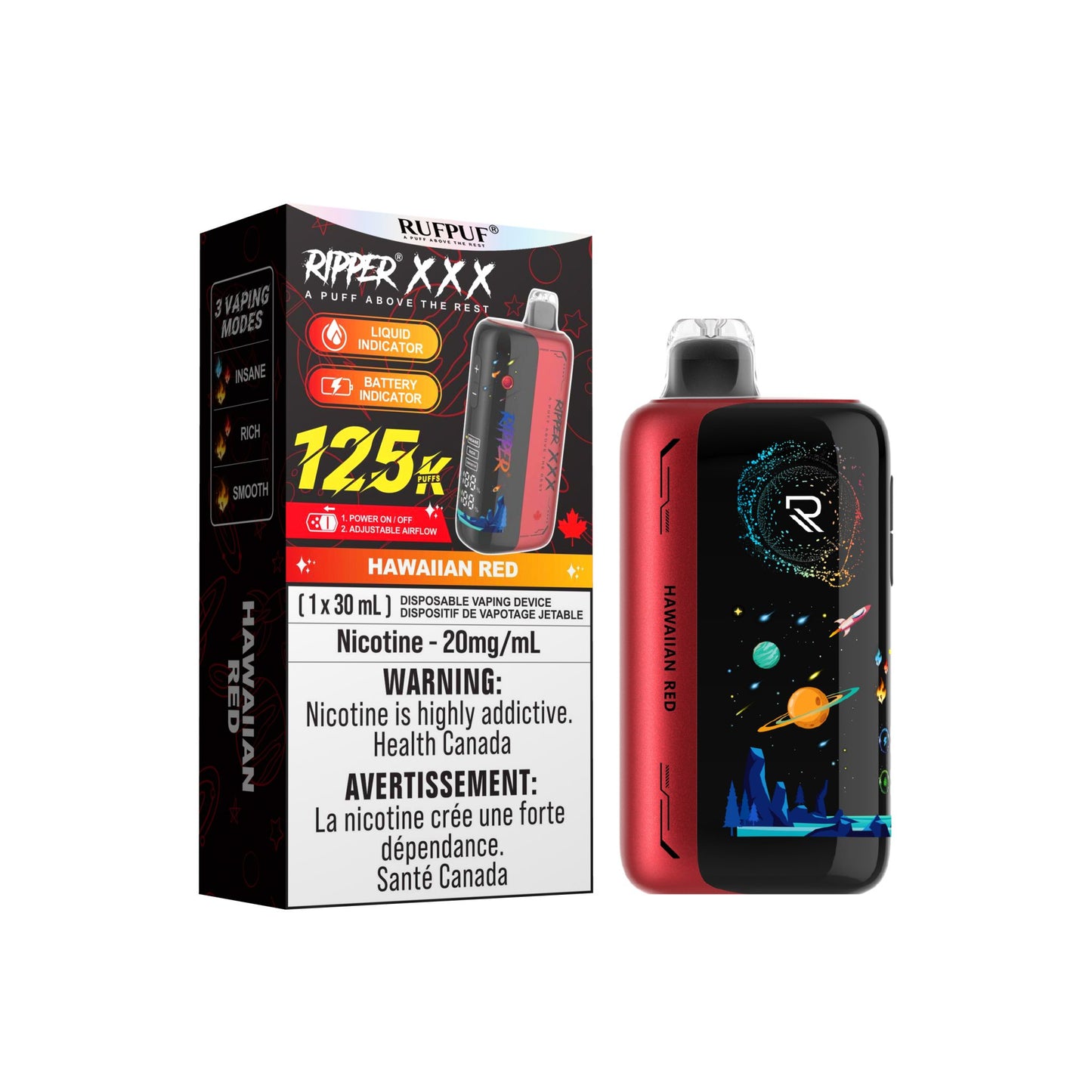 RIPPER XXX 125K DISPOSABLE VAPE (ALBERTA)