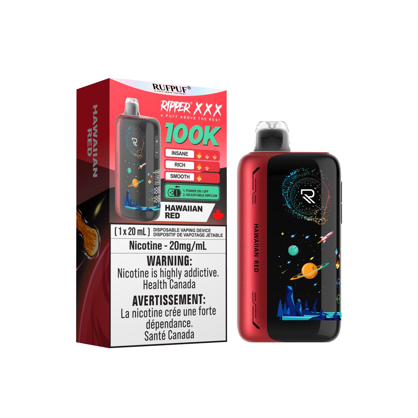 RIPPER XXX 100K DISPOSABLE VAPE (ALBERTA)