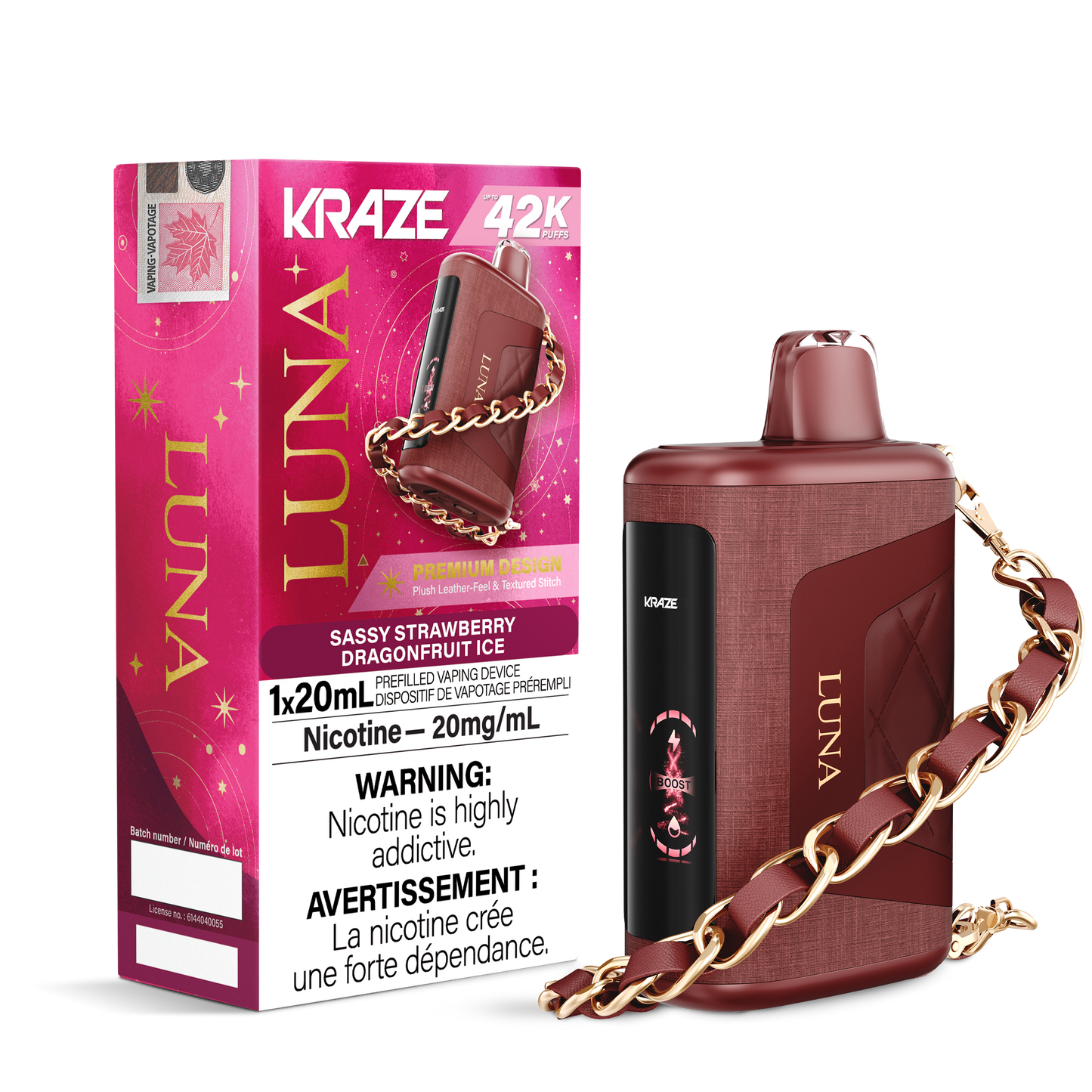 KRAZE LUNA 42K DISPOSABLE VAPE (ALBERTA)