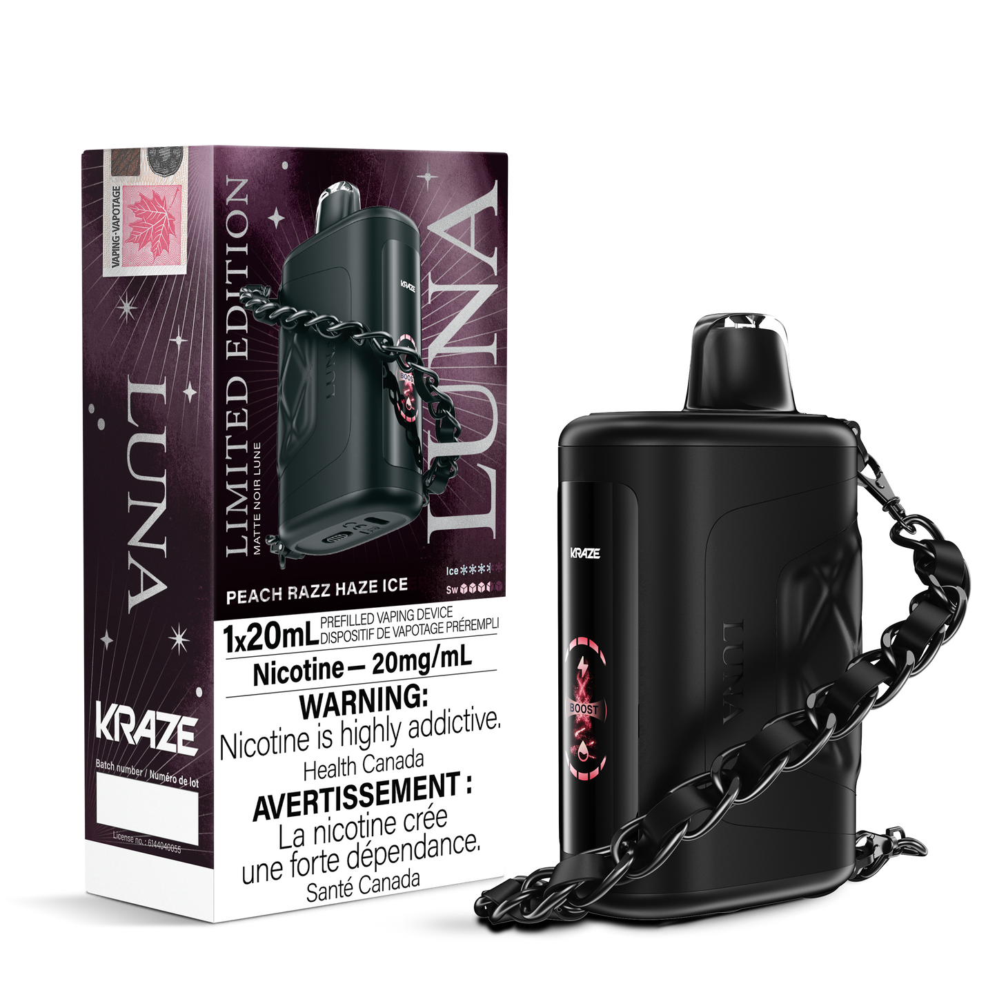 KRAZE LUNA 42K DISPOSABLE VAPE (ALBERTA)
