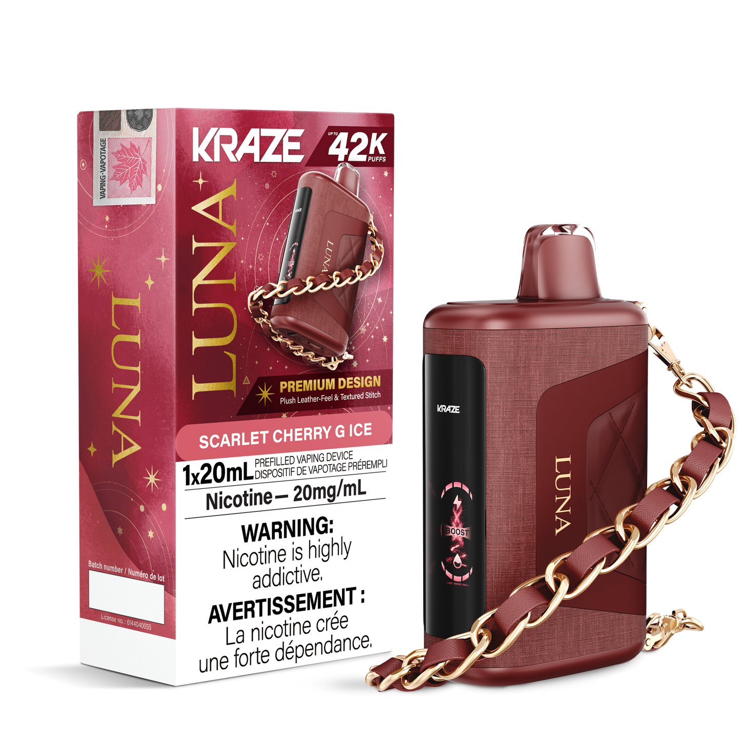 KRAZE LUNA 42K DISPOSABLE VAPE (ALBERTA)