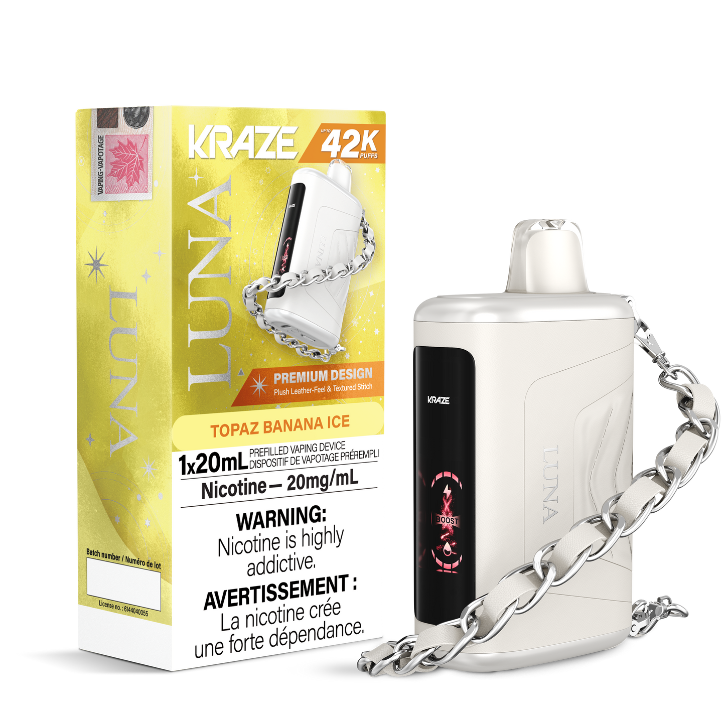 KRAZE LUNA 42K DISPOSABLE VAPE (ALBERTA)