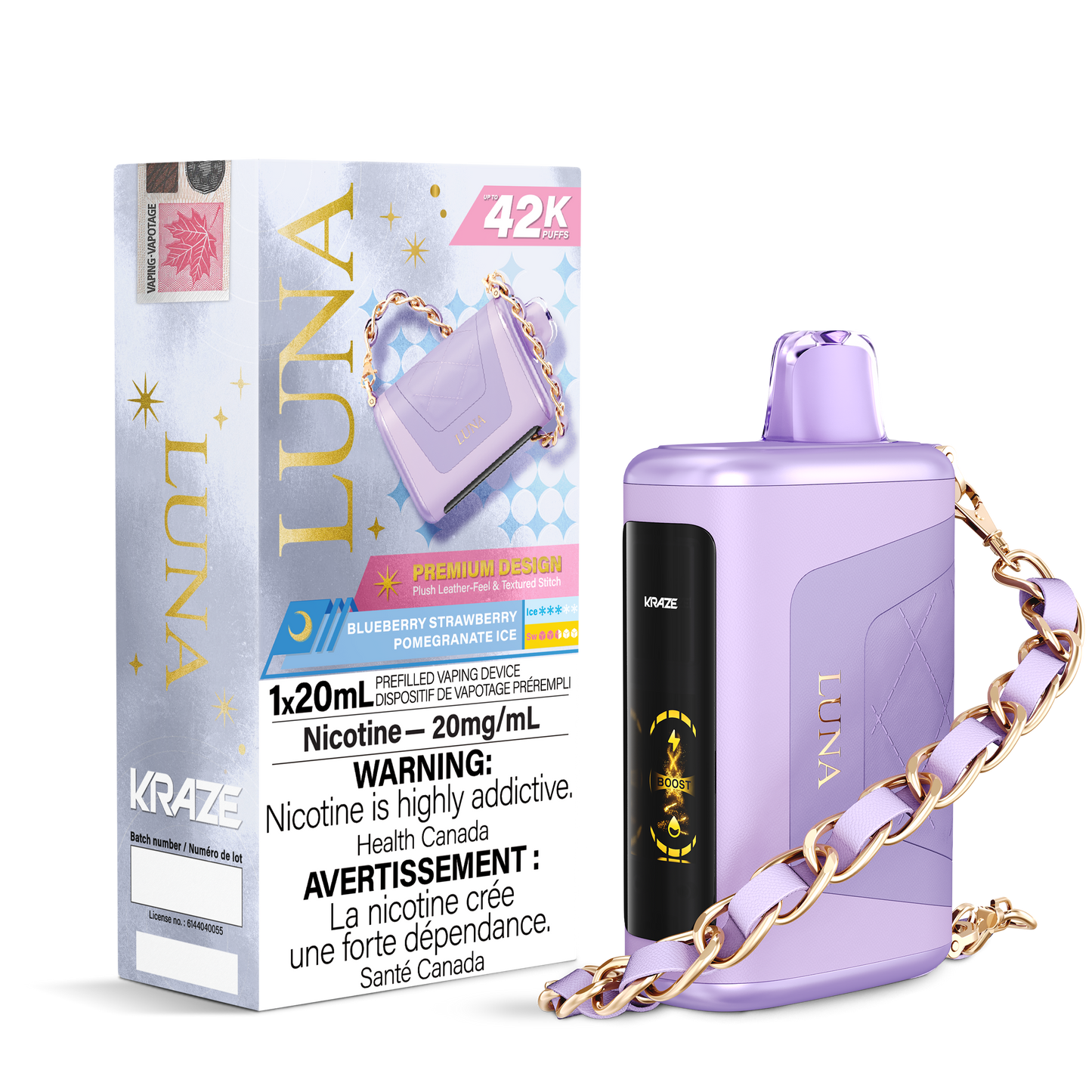 KRAZE LUNA 42K DISPOSABLE VAPE (ALBERTA)