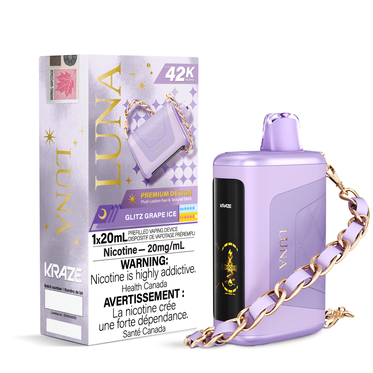 KRAZE LUNA 42K DISPOSABLE VAPE (ALBERTA)