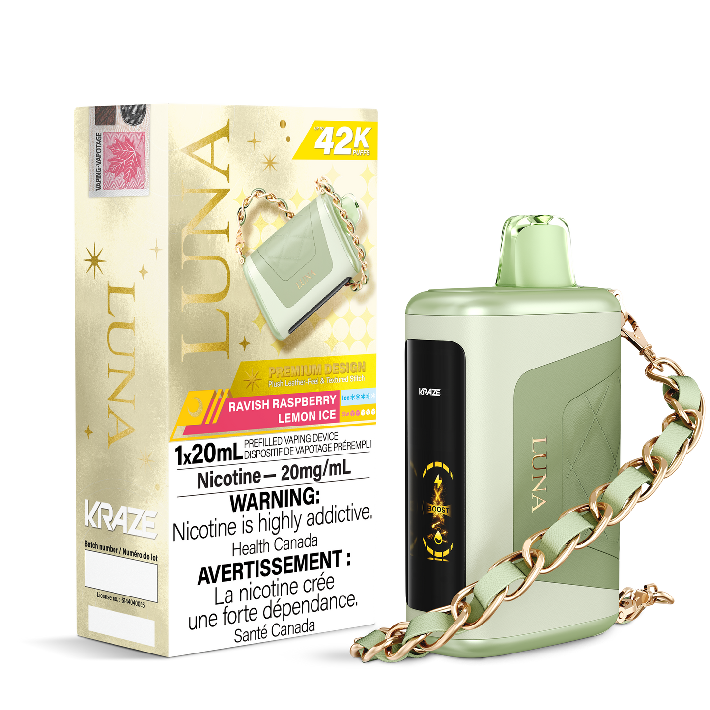 KRAZE LUNA 42K DISPOSABLE VAPE (ALBERTA)