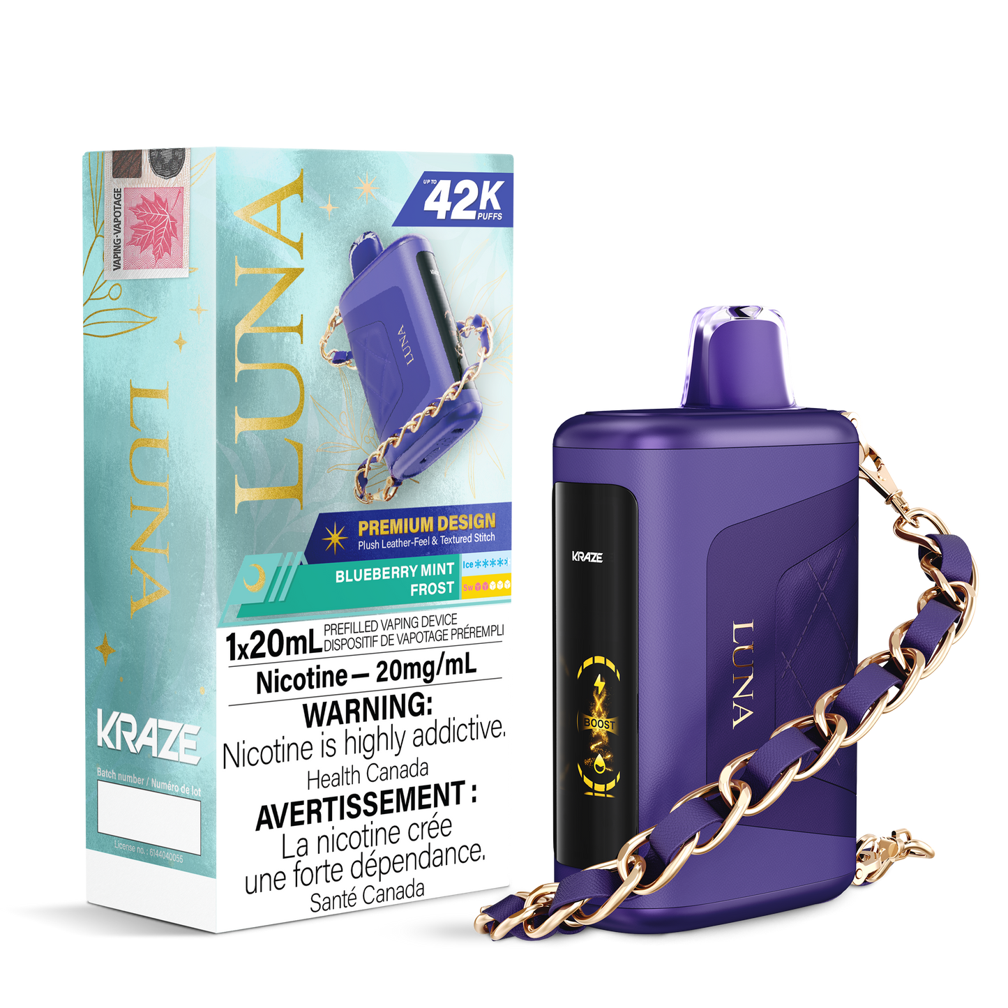 KRAZE LUNA 42K DISPOSABLE VAPE (ALBERTA)