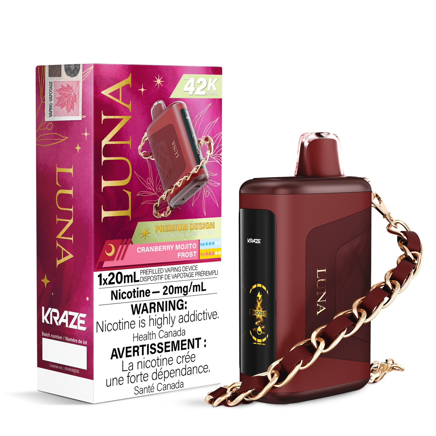 KRAZE LUNA 42K DISPOSABLE VAPE (ALBERTA)
