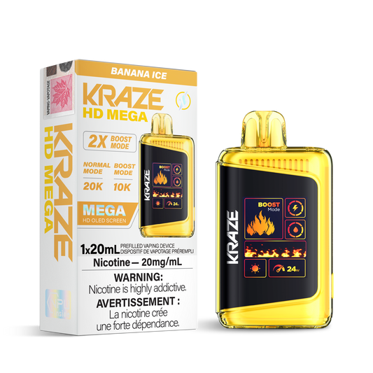 KRAZE HD MEGA 20K DISPOSABLE VAPE (ALBERTA)