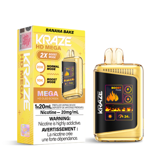 KRAZE HD MEGA 20K DISPOSABLE VAPE (ALBERTA)