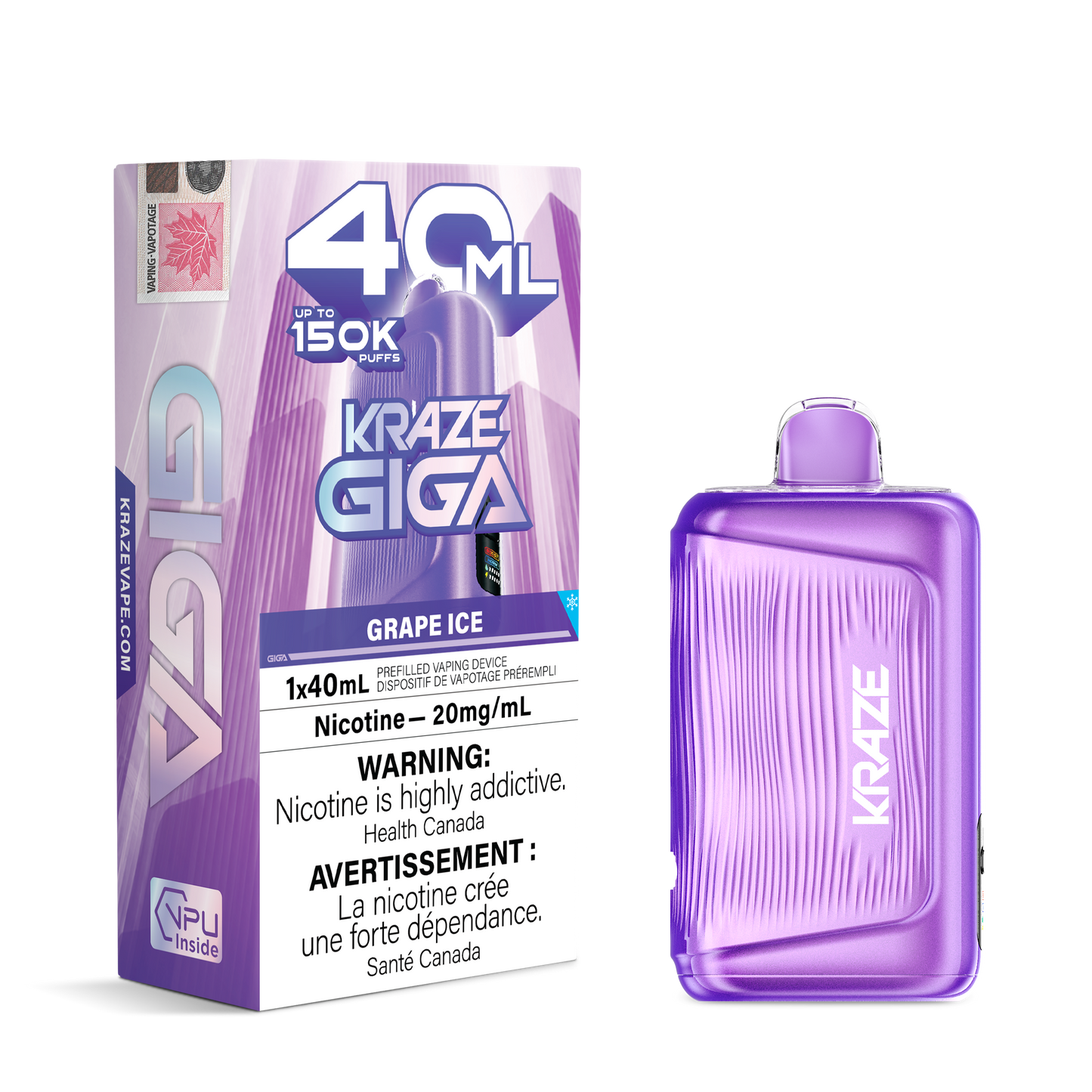 KRAZE GIGA DISPOSABLE VAPE (ALBERTA)