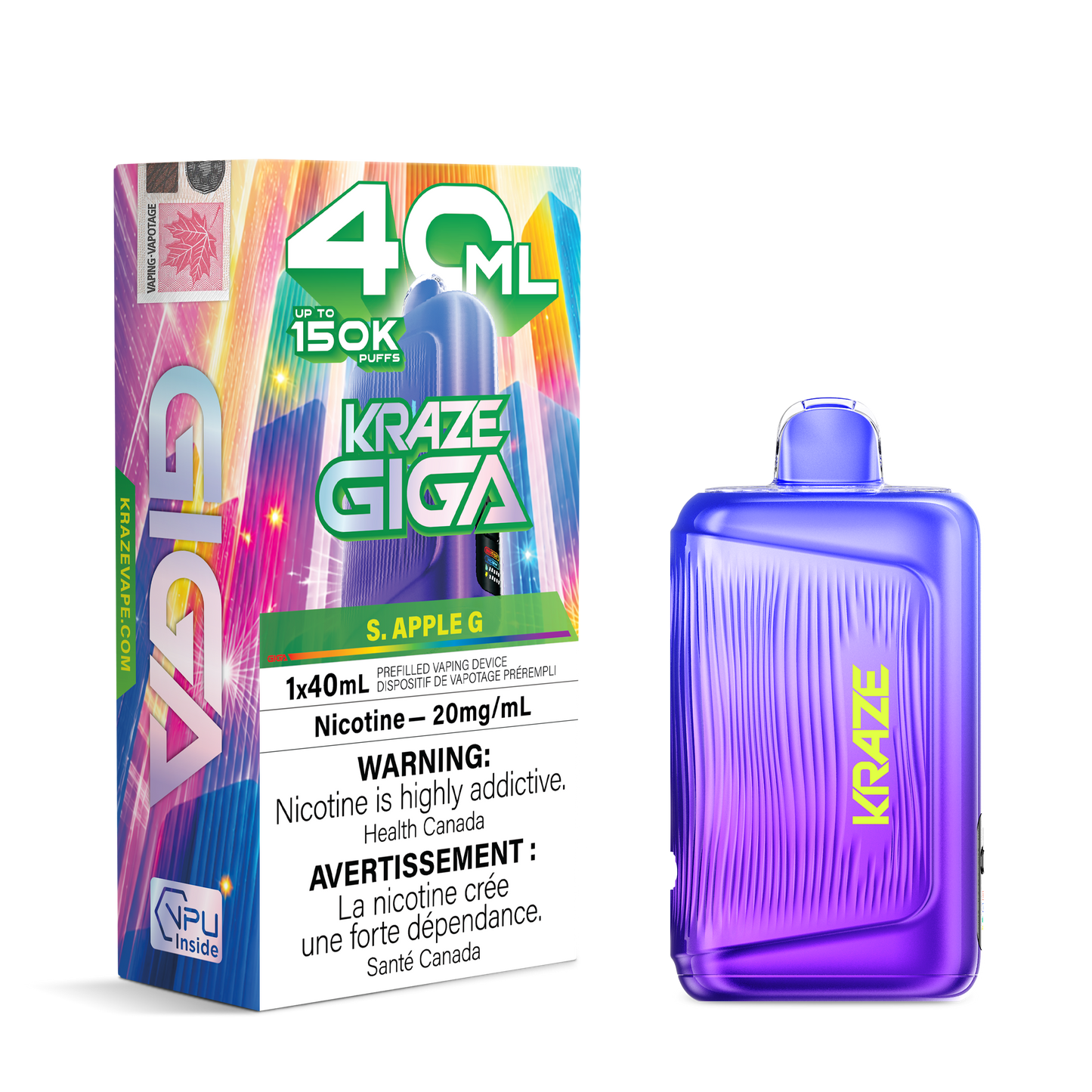 KRAZE GIGA DISPOSABLE VAPE (ALBERTA)