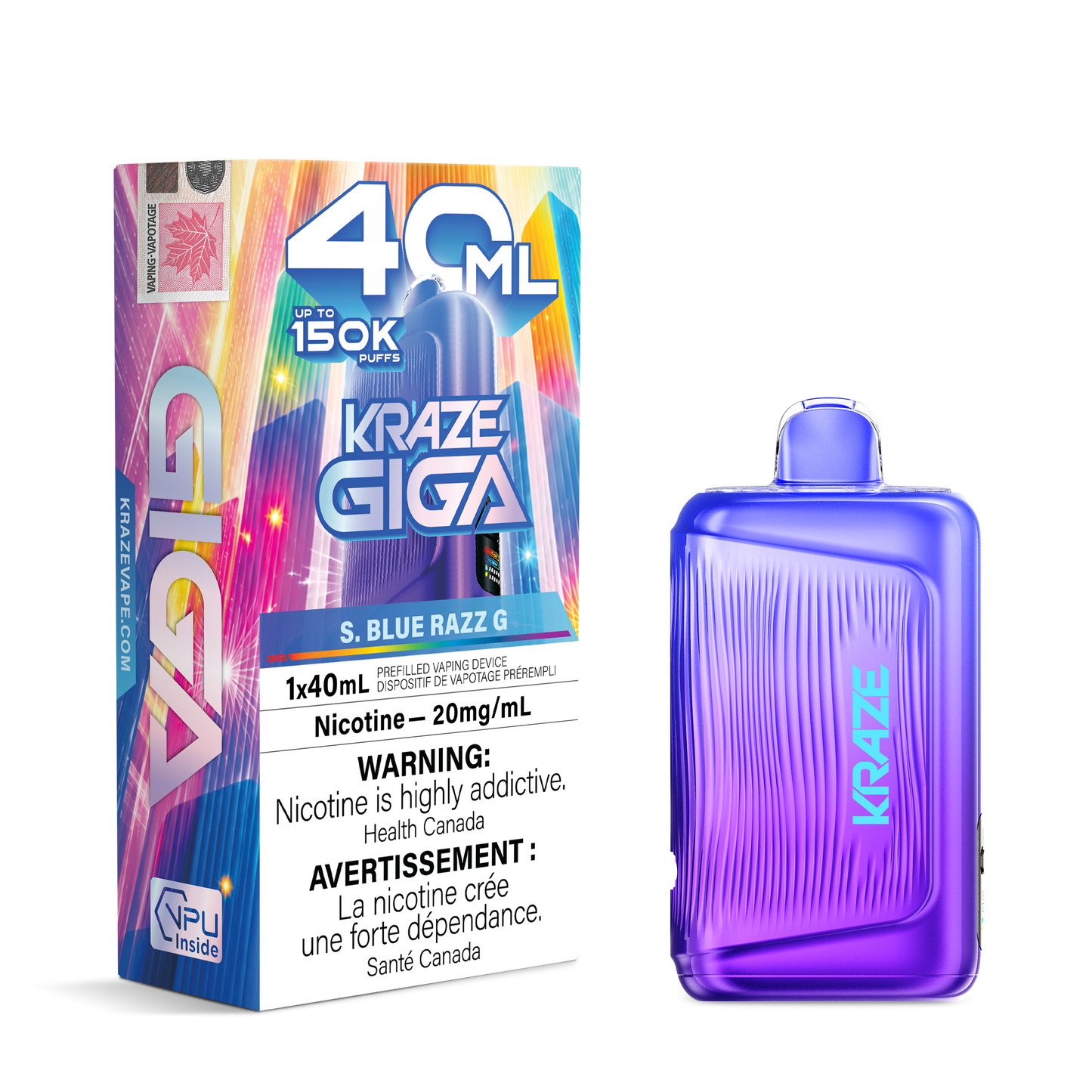 KRAZE GIGA DISPOSABLE VAPE (ALBERTA)