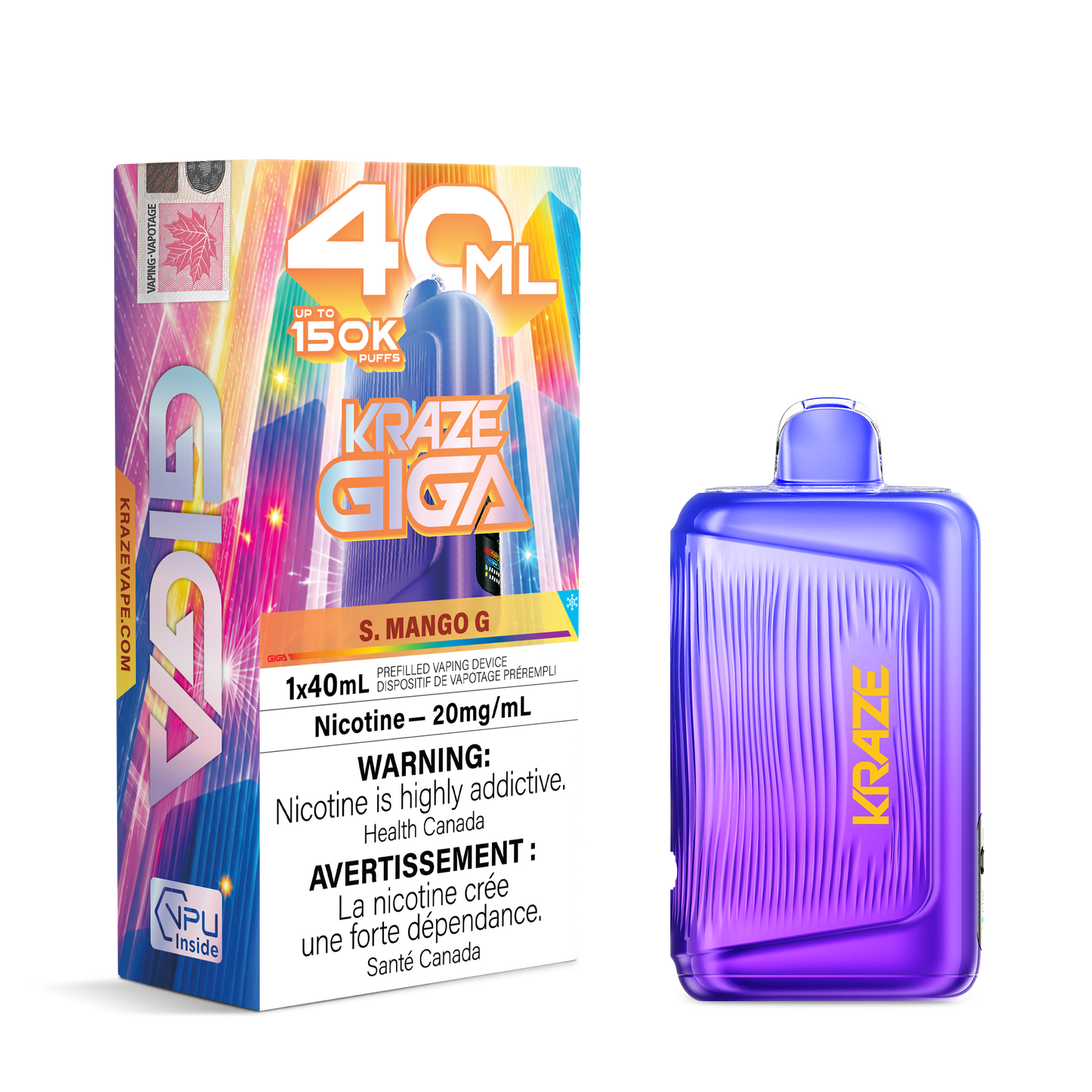 KRAZE GIGA DISPOSABLE VAPE (ALBERTA)