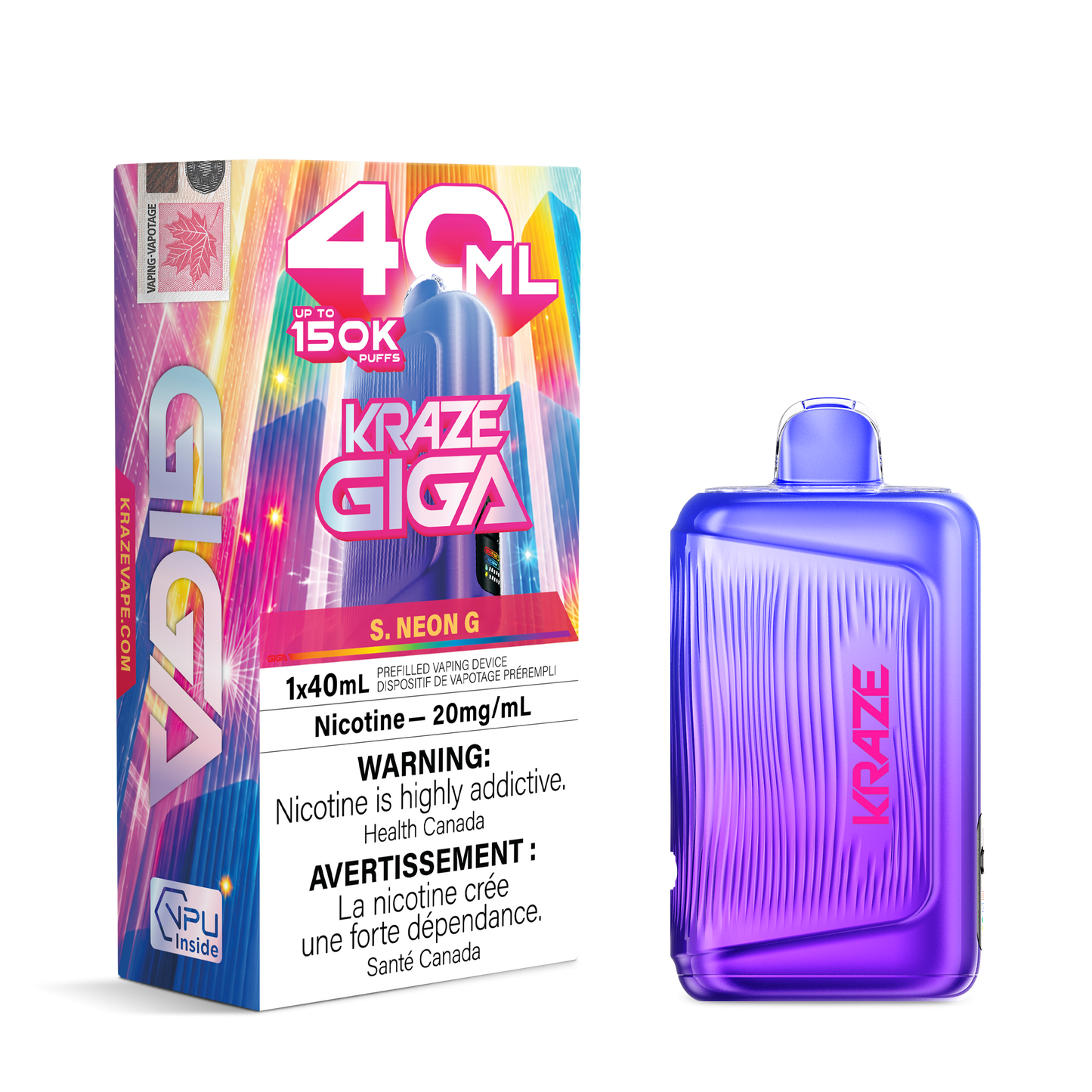 KRAZE GIGA DISPOSABLE VAPE (ALBERTA)