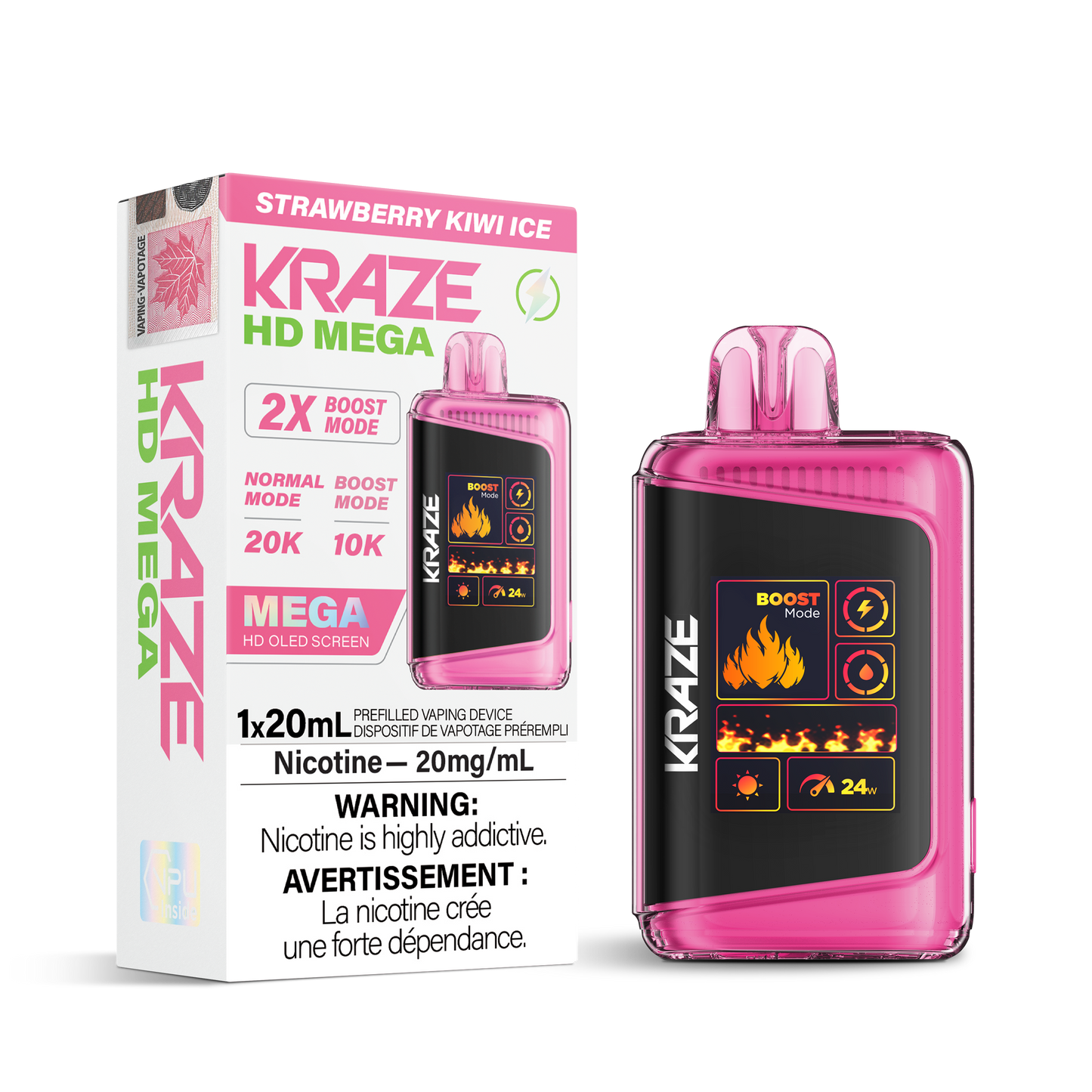 KRAZE HD MEGA 20K DISPOSABLE VAPE (ALBERTA)