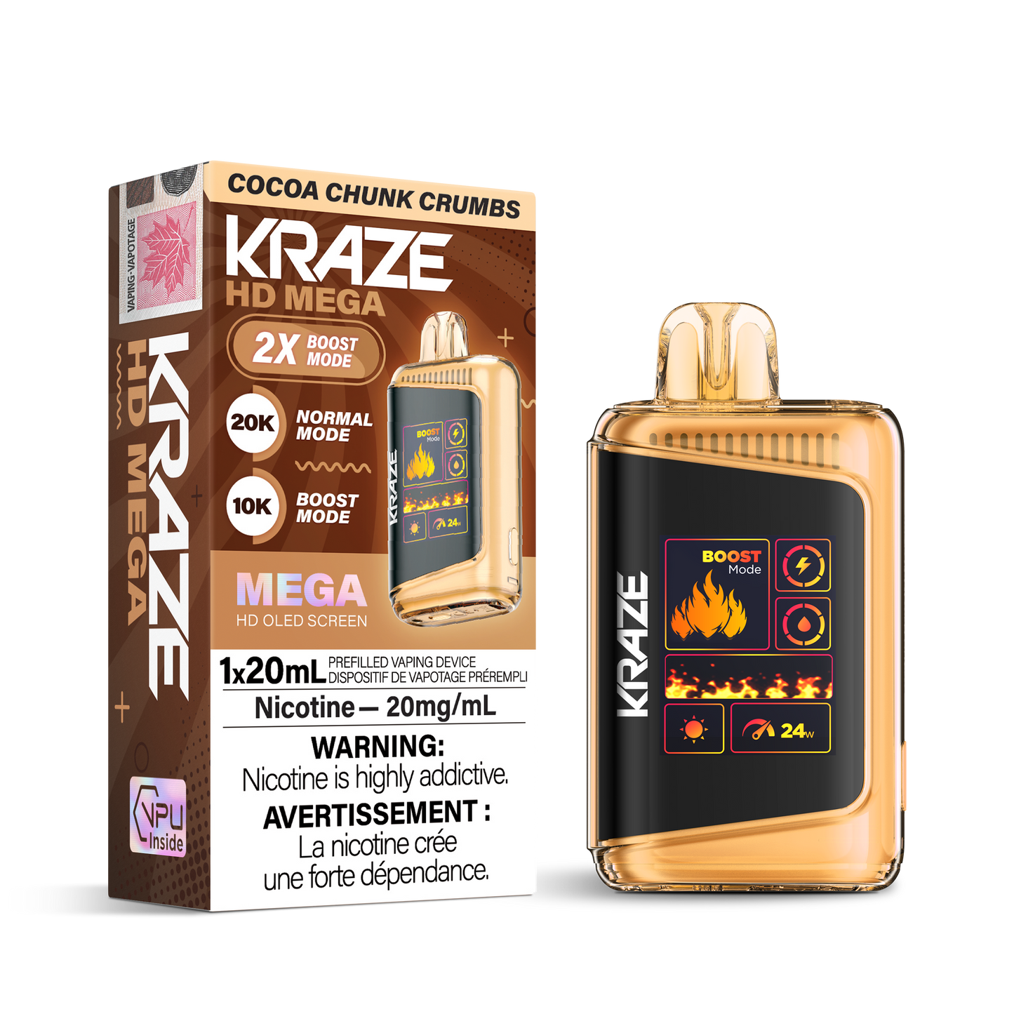 KRAZE HD MEGA 20K DISPOSABLE VAPE (ALBERTA)