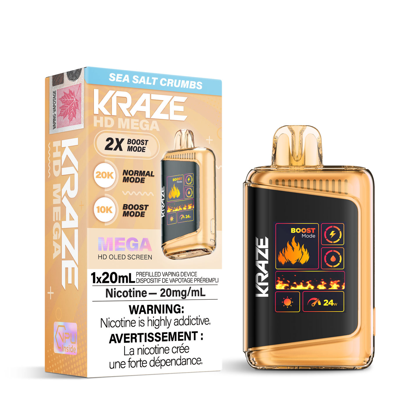 KRAZE HD MEGA 20K DISPOSABLE VAPE (ALBERTA)