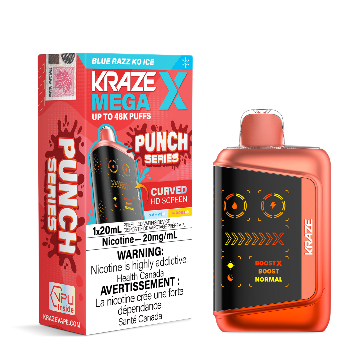 KRAZE MEGA X PUNCH SERIES DISPOSABLE VAPE (ALBERTA)
