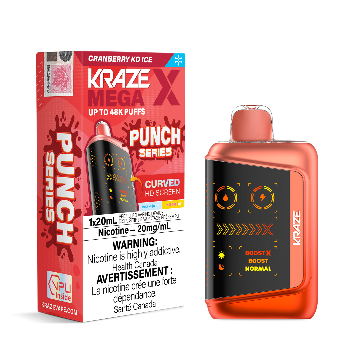KRAZE MEGA X PUNCH SERIES DISPOSABLE VAPE (ALBERTA)