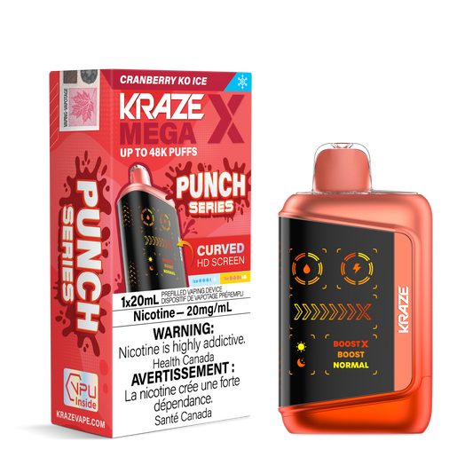KRAZE MEGA X PUNCH SERIES DISPOSABLE VAPE (ALBERTA)