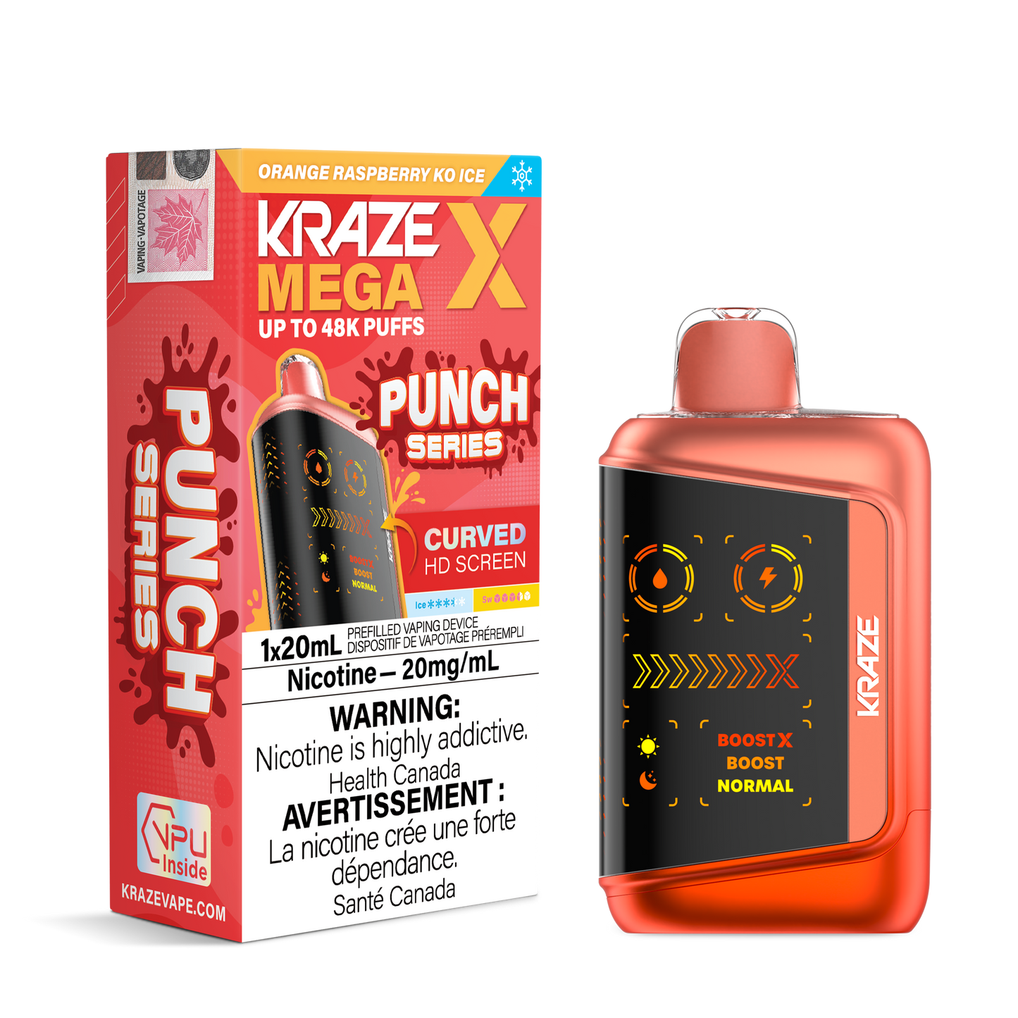 KRAZE MEGA X PUNCH SERIES DISPOSABLE VAPE (ALBERTA)