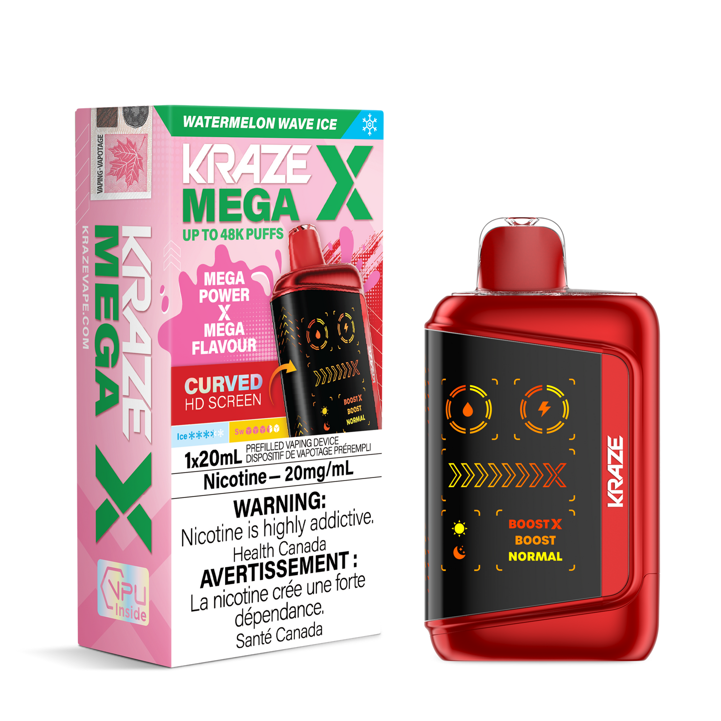 KRAZE MEGA X DISPOSABLE VAPE (ALBERTA)