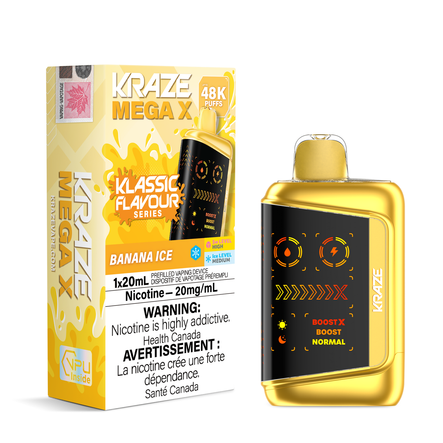 KRAZE MEGA X KLASSIC FLAVOUR SERIES DISPOSABLE VAPE (ALBERTA)