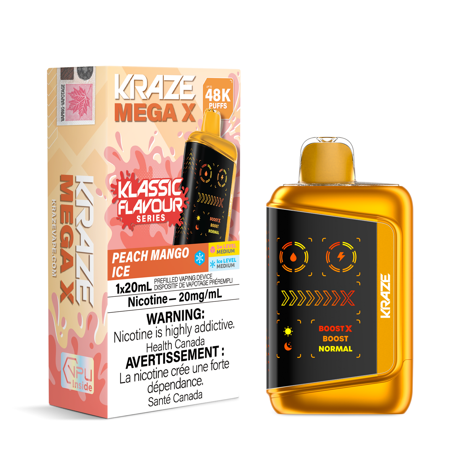 KRAZE MEGA X KLASSIC FLAVOUR SERIES DISPOSABLE VAPE (ALBERTA)