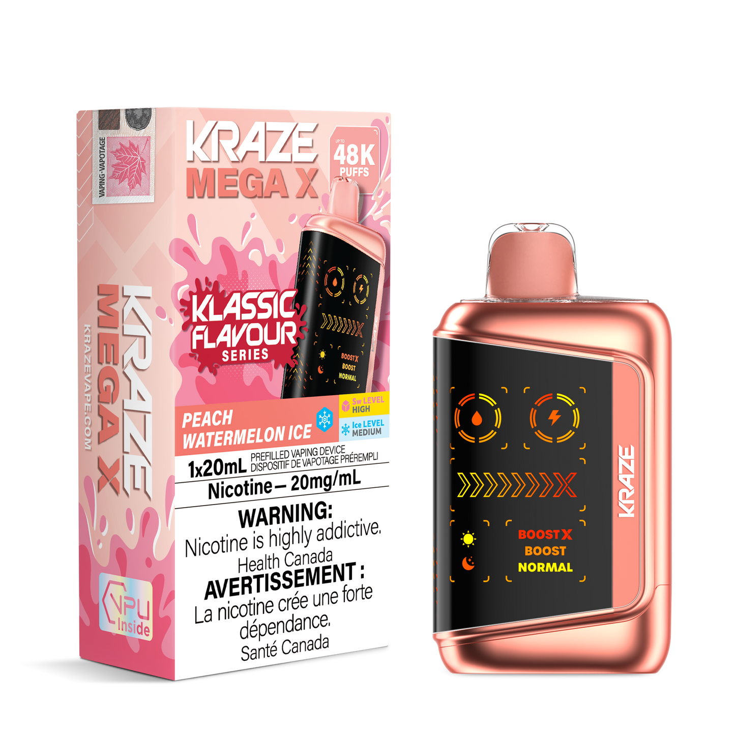 KRAZE MEGA X KLASSIC FLAVOUR SERIES DISPOSABLE VAPE (ALBERTA)