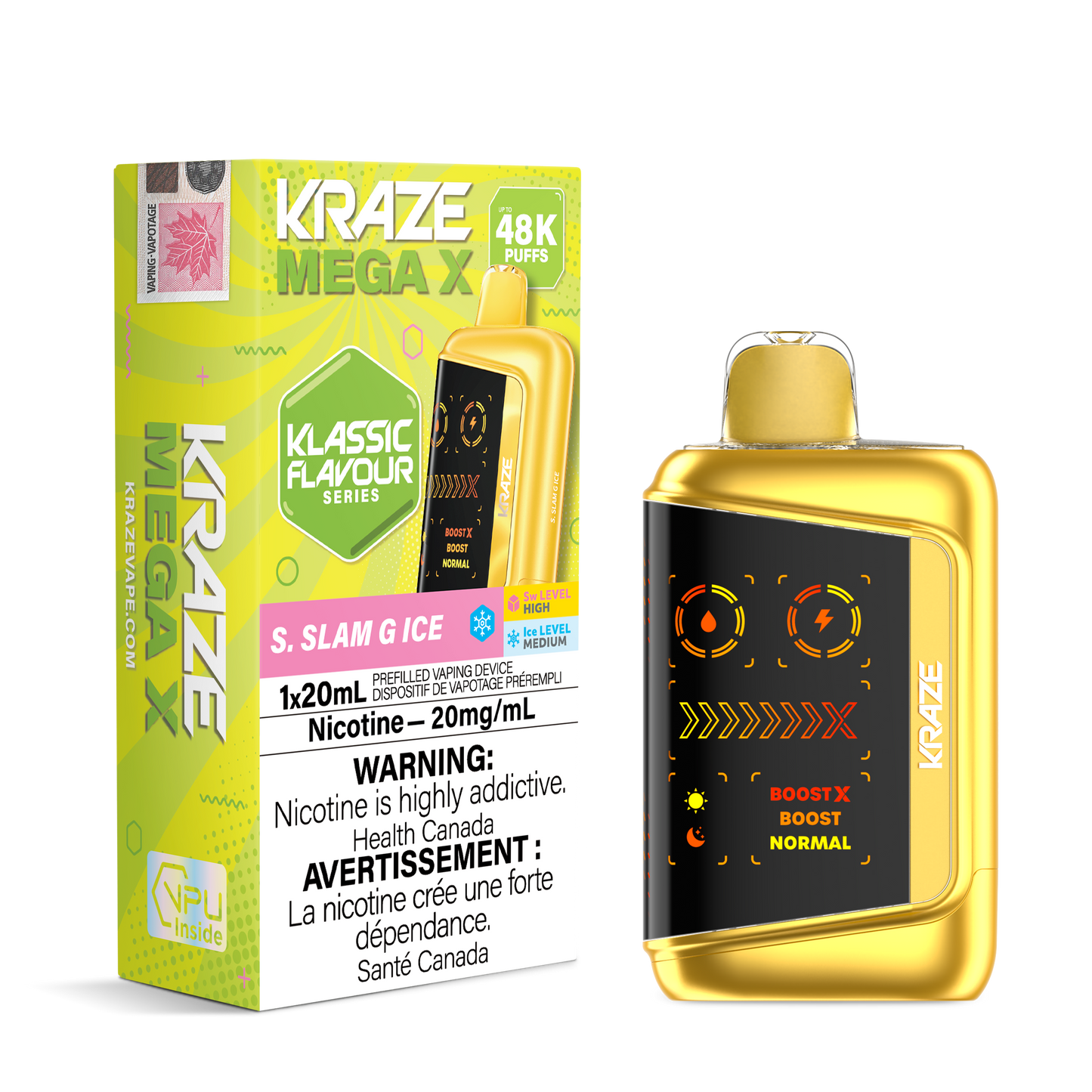 KRAZE MEGA X KLASSIC FLAVOUR SERIES DISPOSABLE VAPE (ALBERTA)