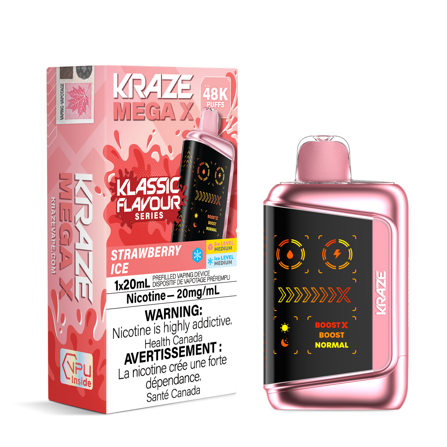 KRAZE MEGA X KLASSIC FLAVOUR SERIES DISPOSABLE VAPE (ALBERTA)