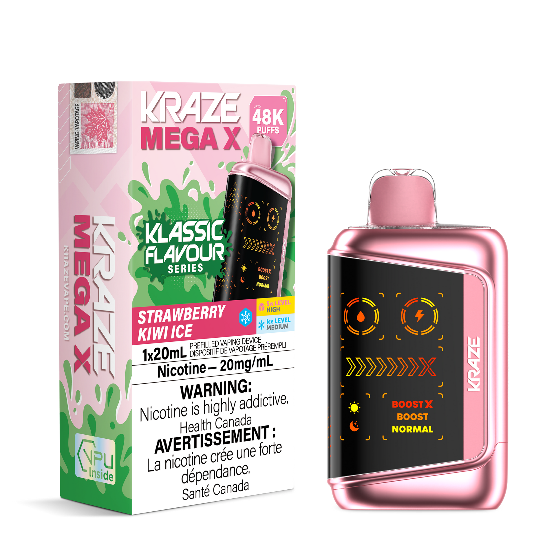 KRAZE MEGA X KLASSIC FLAVOUR SERIES DISPOSABLE VAPE (ALBERTA