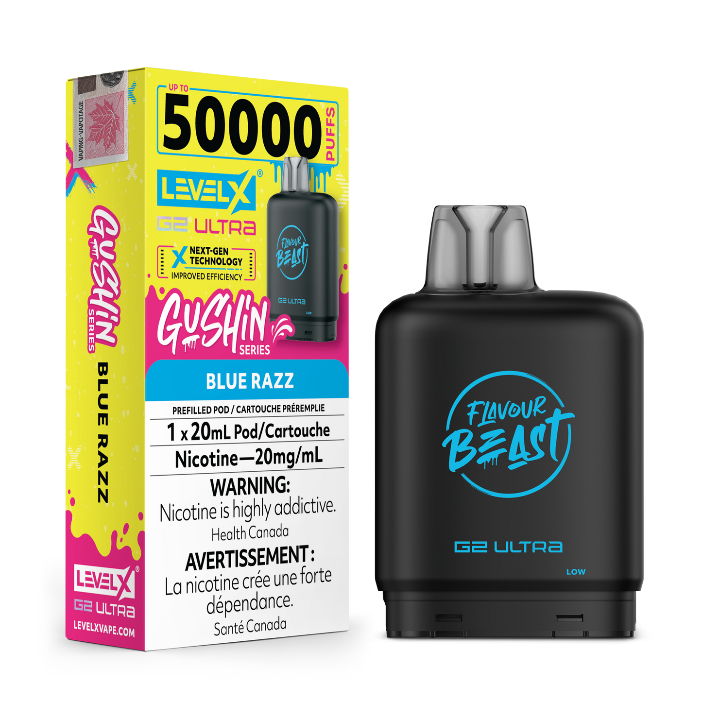 LEVEL X FLAVOUR BEAST G2 ULTRA GUSHIN SERIES POD (ALBERTA)