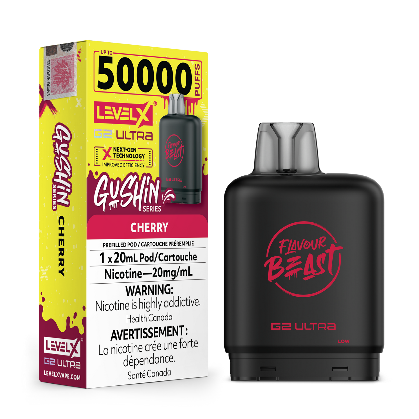 LEVEL X FLAVOUR BEAST G2 ULTRA GUSHIN SERIES POD (ALBERTA)