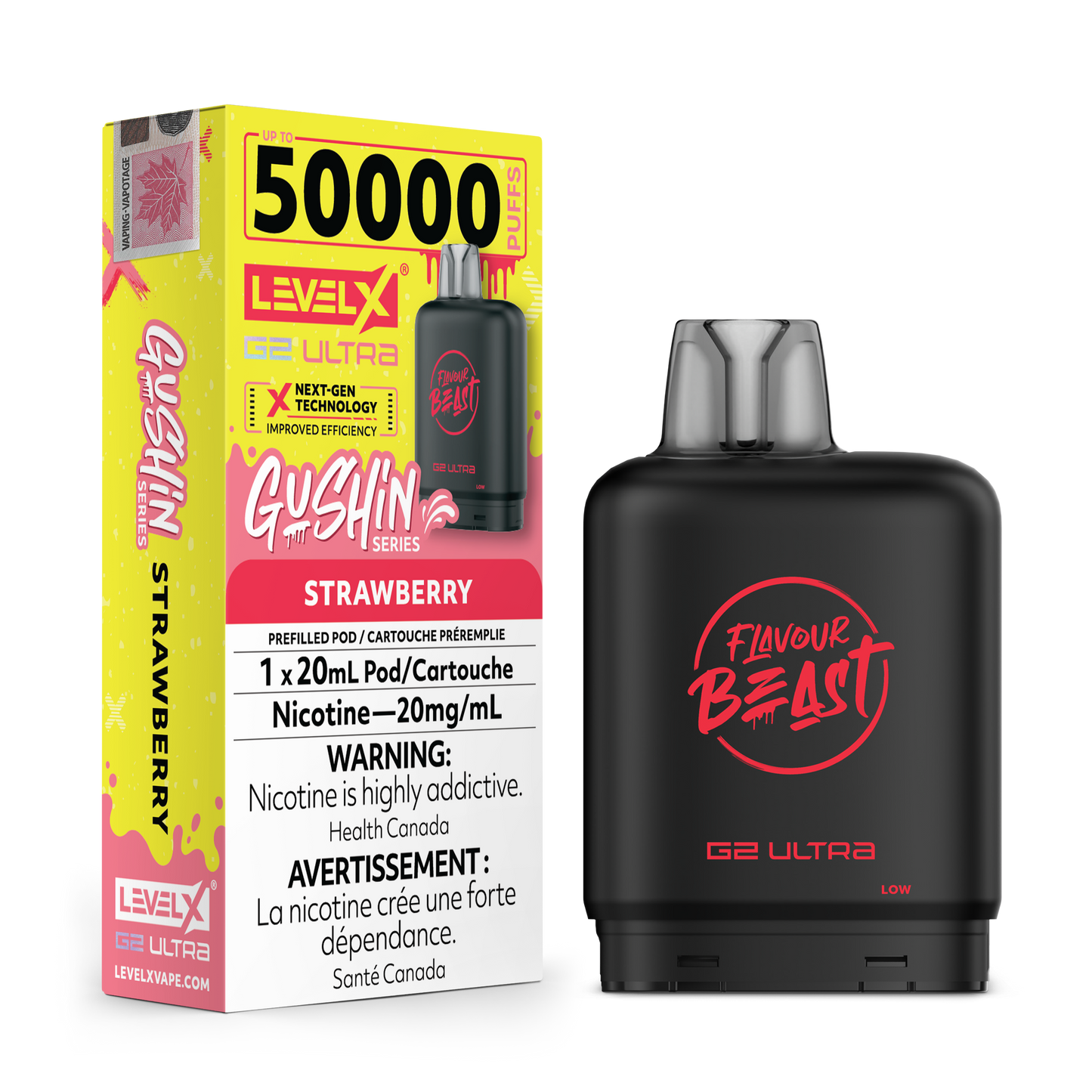 LEVEL X FLAVOUR BEAST G2 ULTRA GUSHIN SERIES POD (ALBERTA)