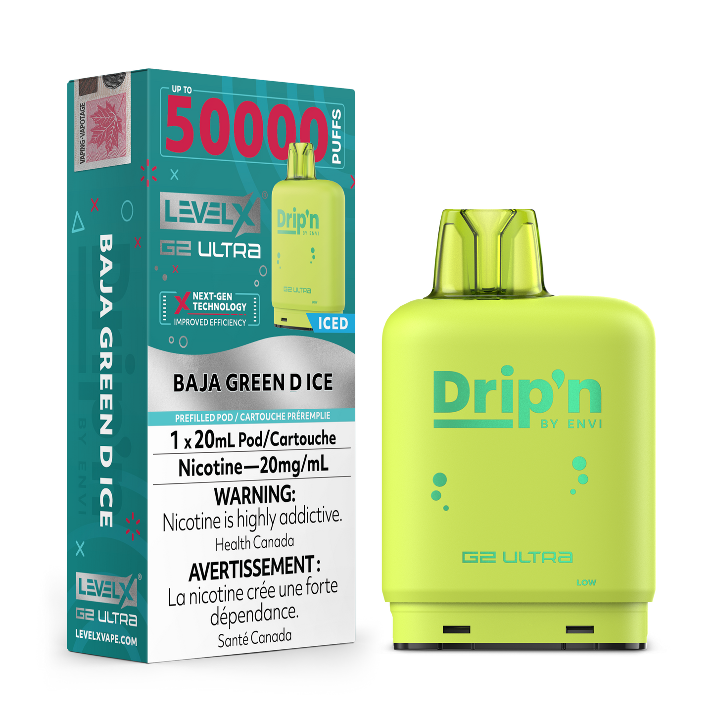 LEVEL X DRIP'N G2 ULTRA 50K POD (ALBERTA)