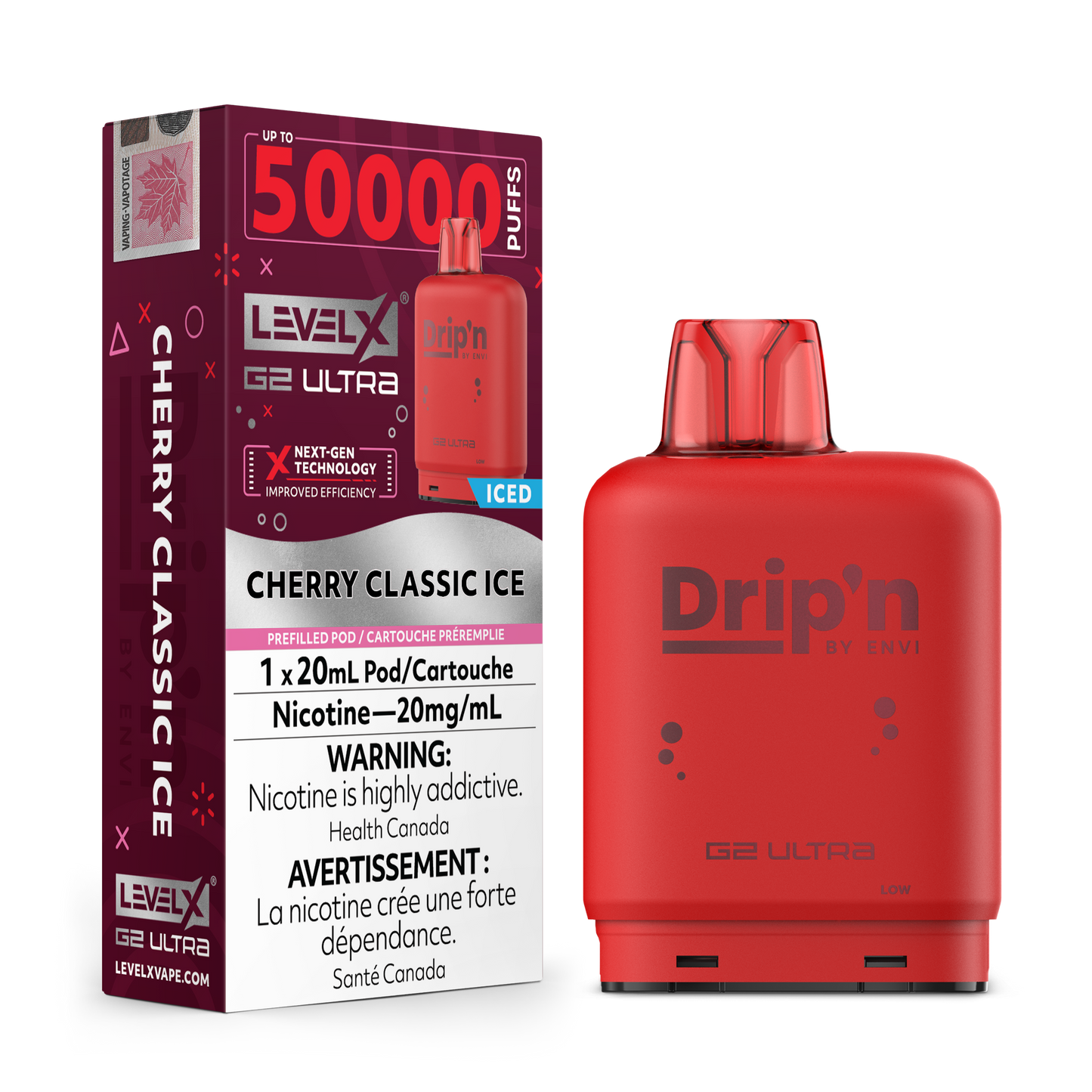 LEVEL X DRIP'N G2 ULTRA 50K POD (ALBERTA)