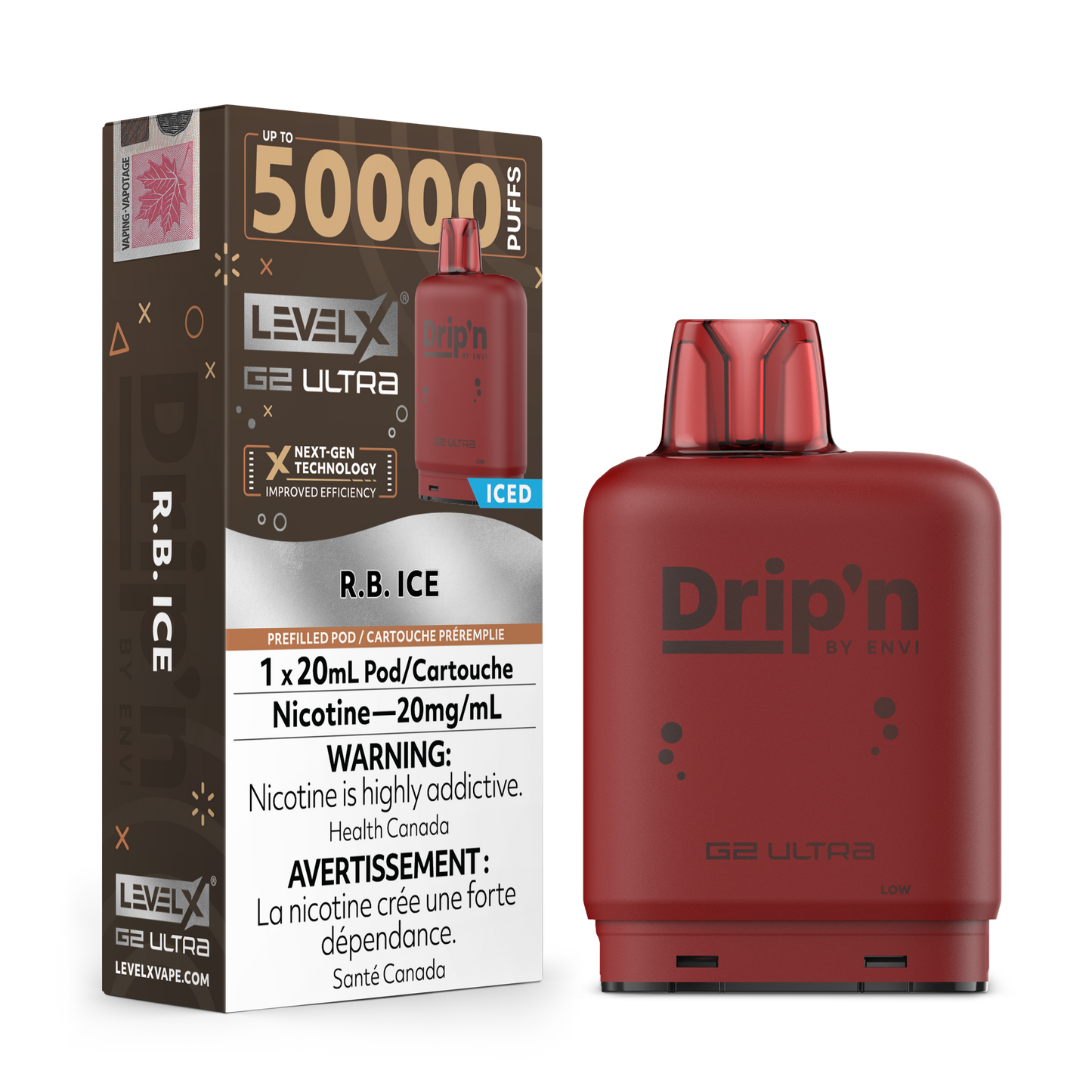 LEVEL X DRIP'N G2 ULTRA 50K POD (ALBERTA)